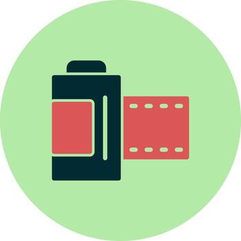 cámara rodar vector icono