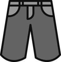 icono de vector de pantalones cortos