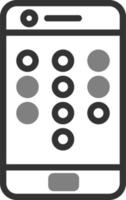 Mobile Pattern Lock Vector Icon