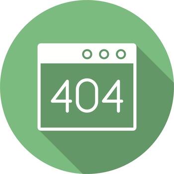 Browser Error 404 Vector Icon