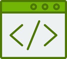 Browser Coding Vector Icon