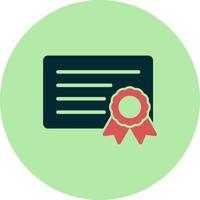 icono de vector de certificado