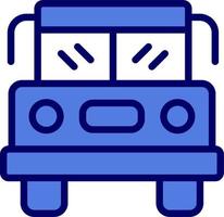 icono de vector de autobús escolar