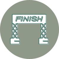 Finish Line Vector Icon