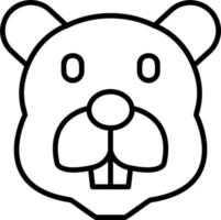 Beaver Vector Icon