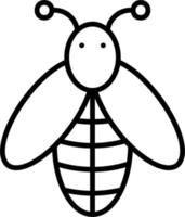 icono de vector de abeja