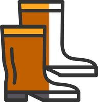 diseño de icono de vector de botas