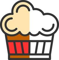 diseño de icono de vector de cupcake