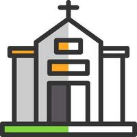 diseño de icono de vector de iglesia