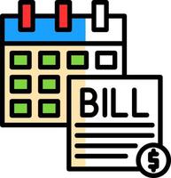 Bill Vector Icon Design