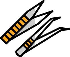 Tweezers Vector Icon Design