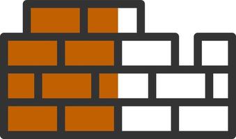 Brickwall Vector Icon Design