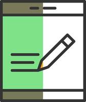 Pen Tablet Vector Icon Design