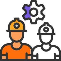 diseño de icono de vector de trabajadores