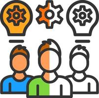 Team Work Vector Icon Design