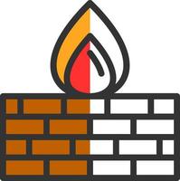 Firewall Vector Icon Design