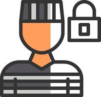 Prisoner Vector Icon Design