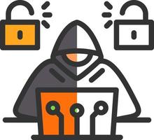 Cyber Attack Vector Icon Design