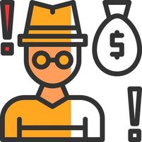 Robbery Vector Icon Design