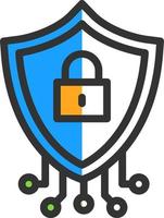 diseño de icono de vector de seguridad cibernética