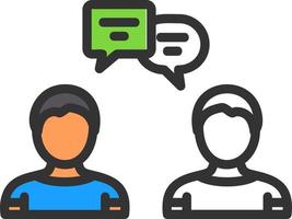 Discussion Vector Icon Design