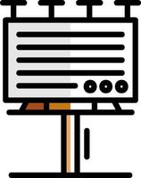 Billboard Vector Icon Design