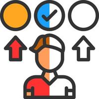 Decision Making Vector Icon Design