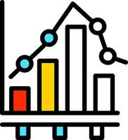 Bar Chart Vector Icon Design