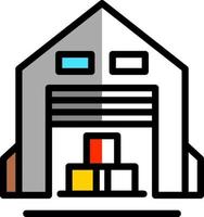 Warehouse Vector Icon Design