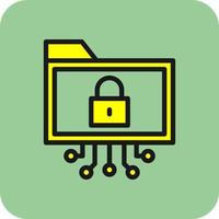 Data Encryption Vector Icon Design