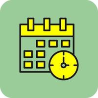 Time ANd Date Vector Icon Design