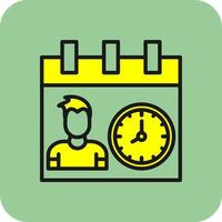 Working Hours Vector Icon Design