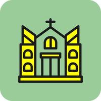 diseño de icono de vector de iglesia