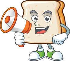 A cartoon character of slice of bread vector