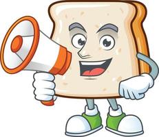 A cartoon character of slice of bread vector