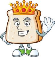 A cartoon character of slice of bread vector