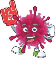 ameba coronavirus icono diseño vector