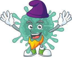 A cartoon character of coronaviruses vector