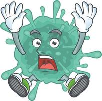 A cartoon character of coronaviruses vector