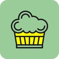 diseño de icono de vector de cupcake