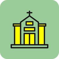 diseño de icono de vector de iglesia