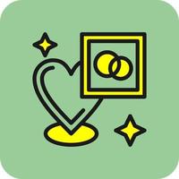 Wedding Location Vector Icon Design