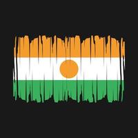 Niger Flag Brush Vector Illustration