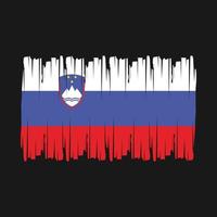 Slovenia Flag Brush Vector