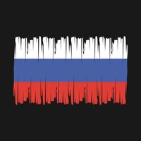 vector de pincel de bandera de rusia