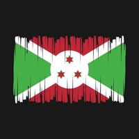 Burundi Flag Brush Vector