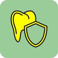 diseño de icono de vector de protección de dientes