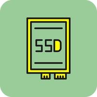 diseño de icono de vector de tarjeta ssd