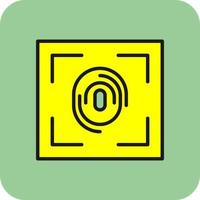 Fingerprint Scanner Vector Icon Design