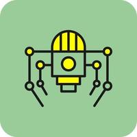 Nano Robot Vector Icon Design